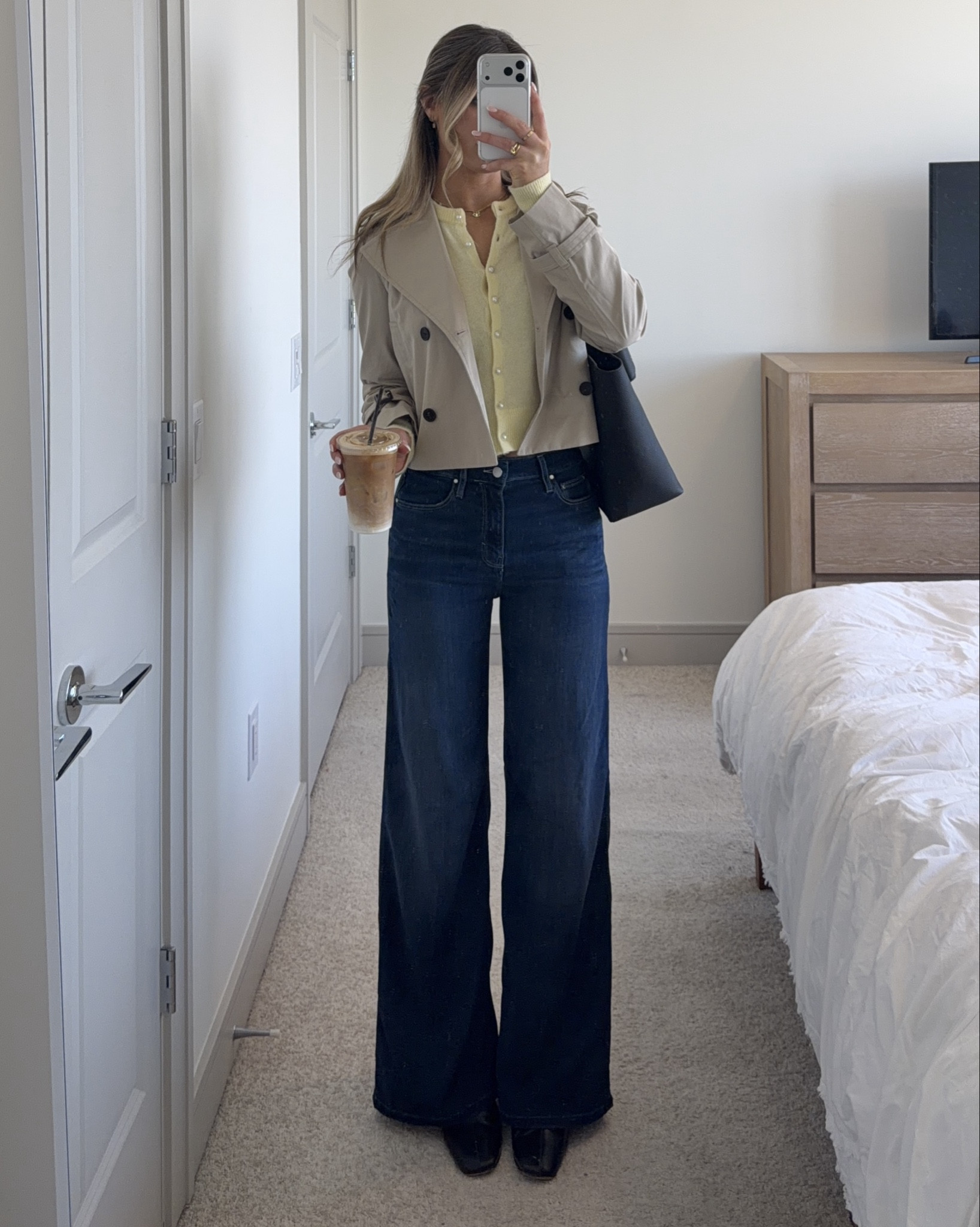 casual spring office outfit for a cold day 💐

#LTKootd #LTKWorkwear