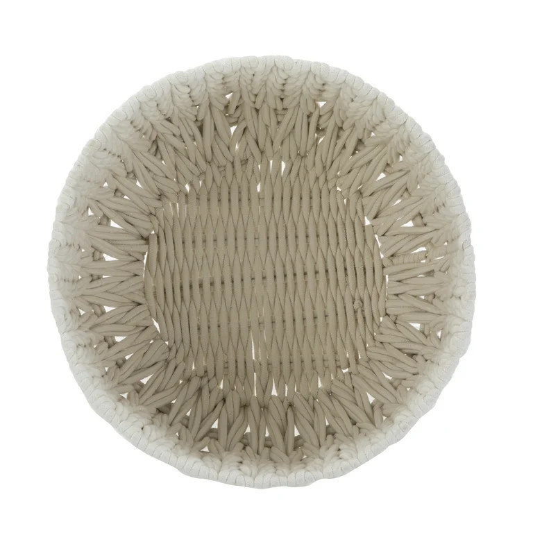 Better Homes & Gardens Extra Large White Woven Rope Decorative Storage Basket | Walmart (US)