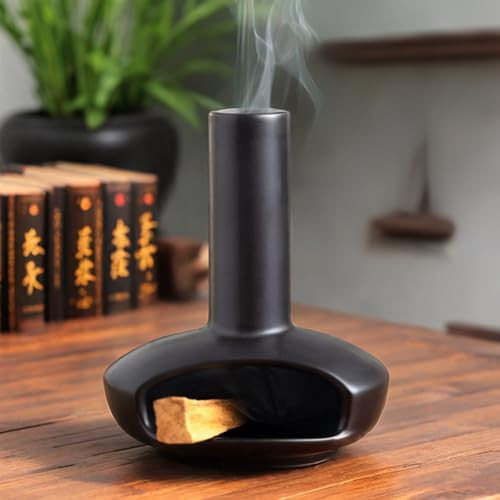 Handcrafted Mini Ceramic Chiminea Palo Santo Holder – Unique Incense Stick Burner for Meditation, Yoga, and Aromatherapy – Perfect Home Decor Accessory for Personal Rituals and Mindfulness Practices | Amazon (US)