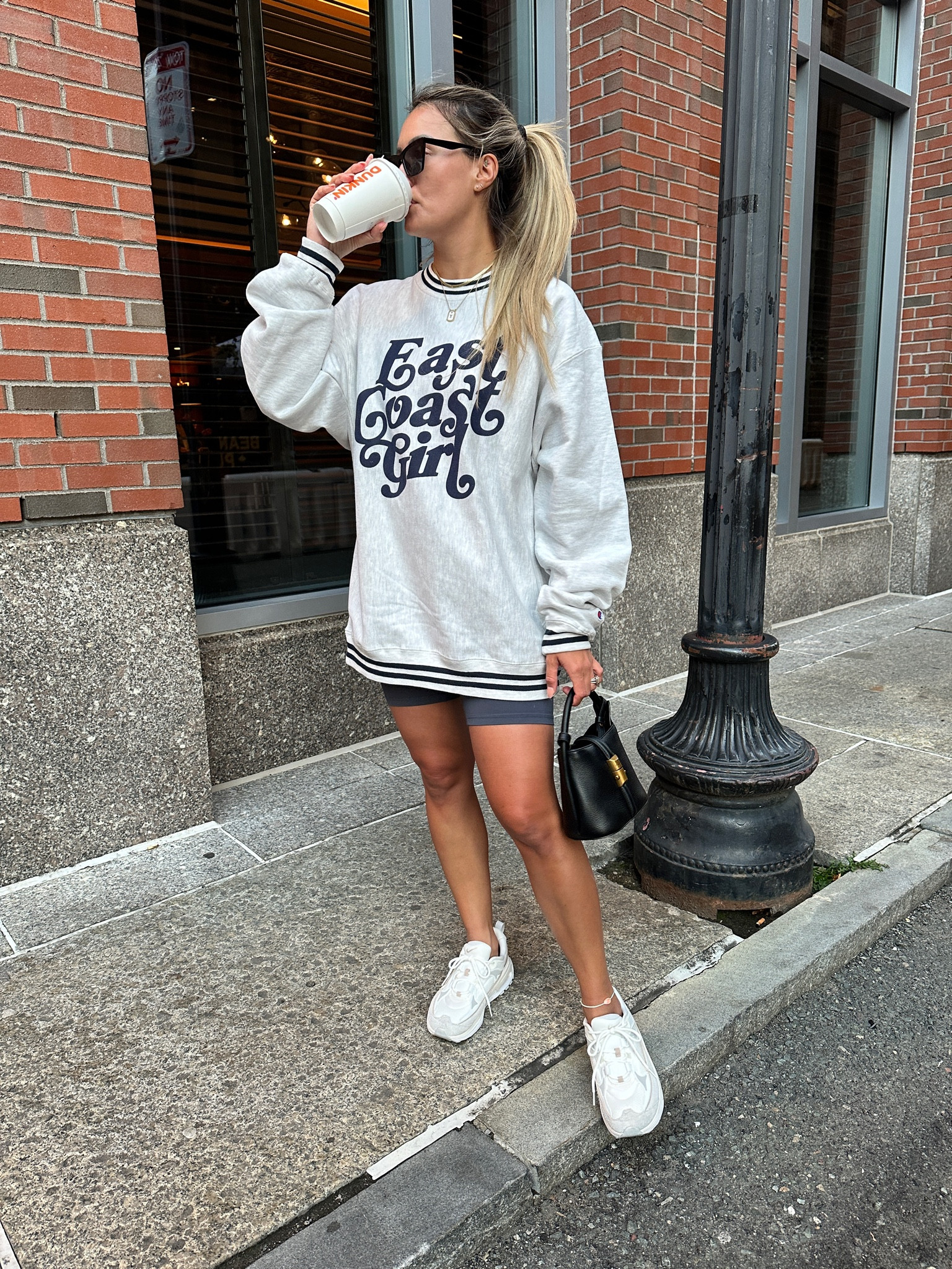Enjoying my dunkin coffee in my east coast girl crewneck that’s from Barstool!! So comfy, so cool 😉 love the colder weather!!

Crewneck,bag, biker shorts, sunglasses & more

#LTKstyletip #LTKitbag #LTKshoecrush