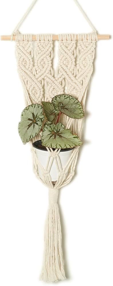 Macrame Hanging Planter Holder for Indoor Outdoor Plants, Wall Hanger for Flower pots Baskets, Wa... | Amazon (US)