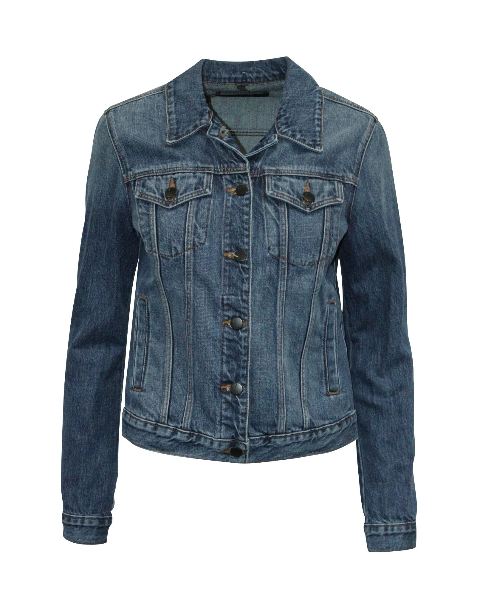 J Brand Jacket in Blue Cotton Denim | Shop Simon