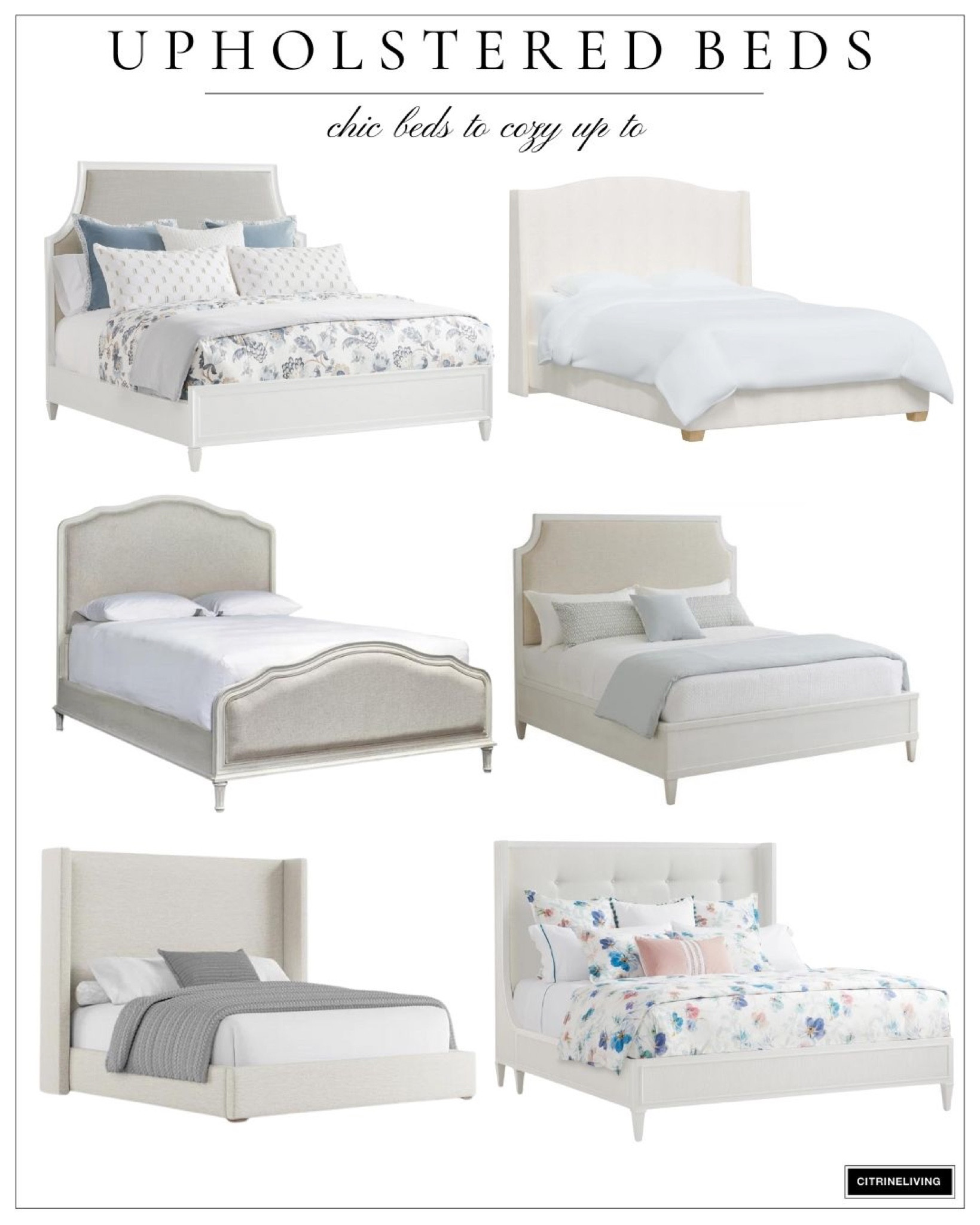 Chic upholstered beds always make a luxe statement! Bedroom decor, king size bed, queen size bed, home decor 

#LTKhome #LTKstyletip #LTKFind