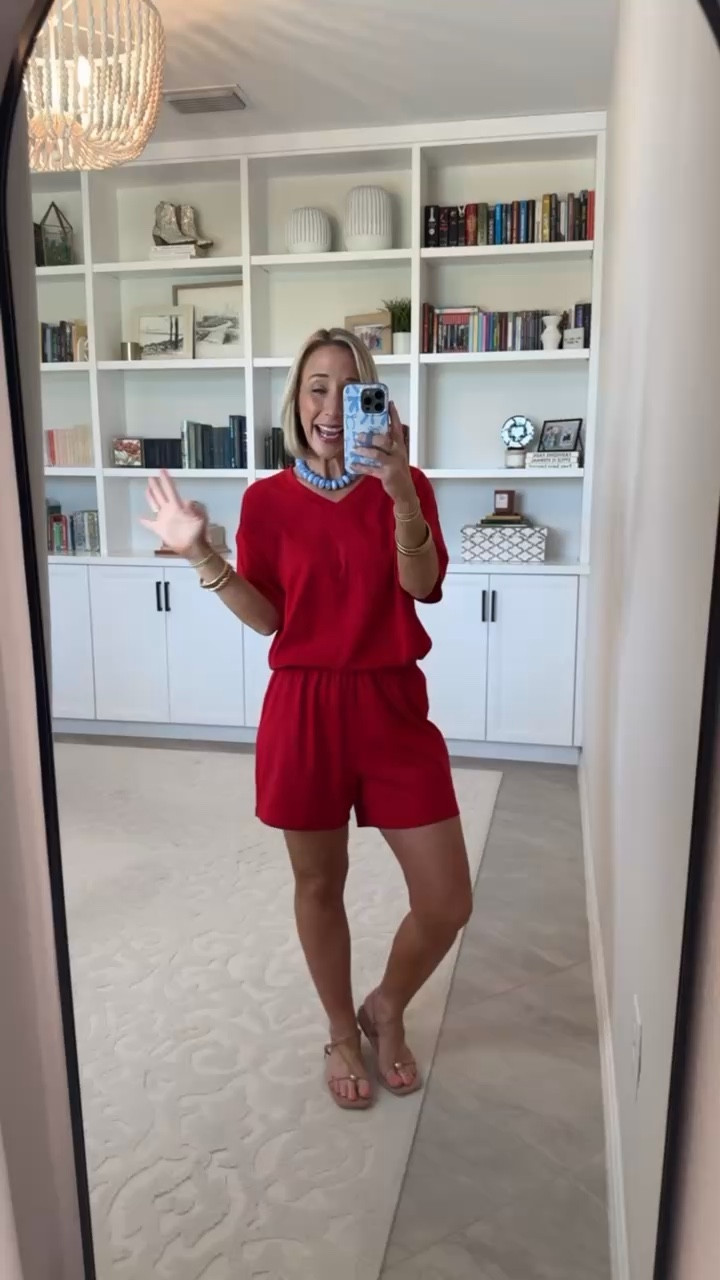 Two Piece Sets. V-Neck & Shorts Two Piece Set - size Small. 16 colors.

#LTKSeasonal #LTKOver40