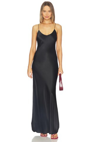NILI LOTAN Cami Gown in Black from Revolve.com | Revolve Clothing (Global)