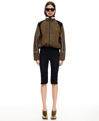 Women's Shoreline Windbreaker High Neck Jacket | Macy's