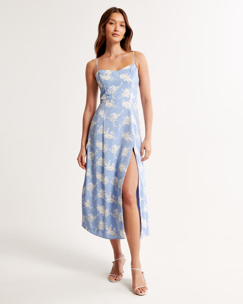 Women's The A&F Camille Midi Dress | Women's Dresses & Jumpsuits | Abercrombie.com | Abercrombie & Fitch (US)