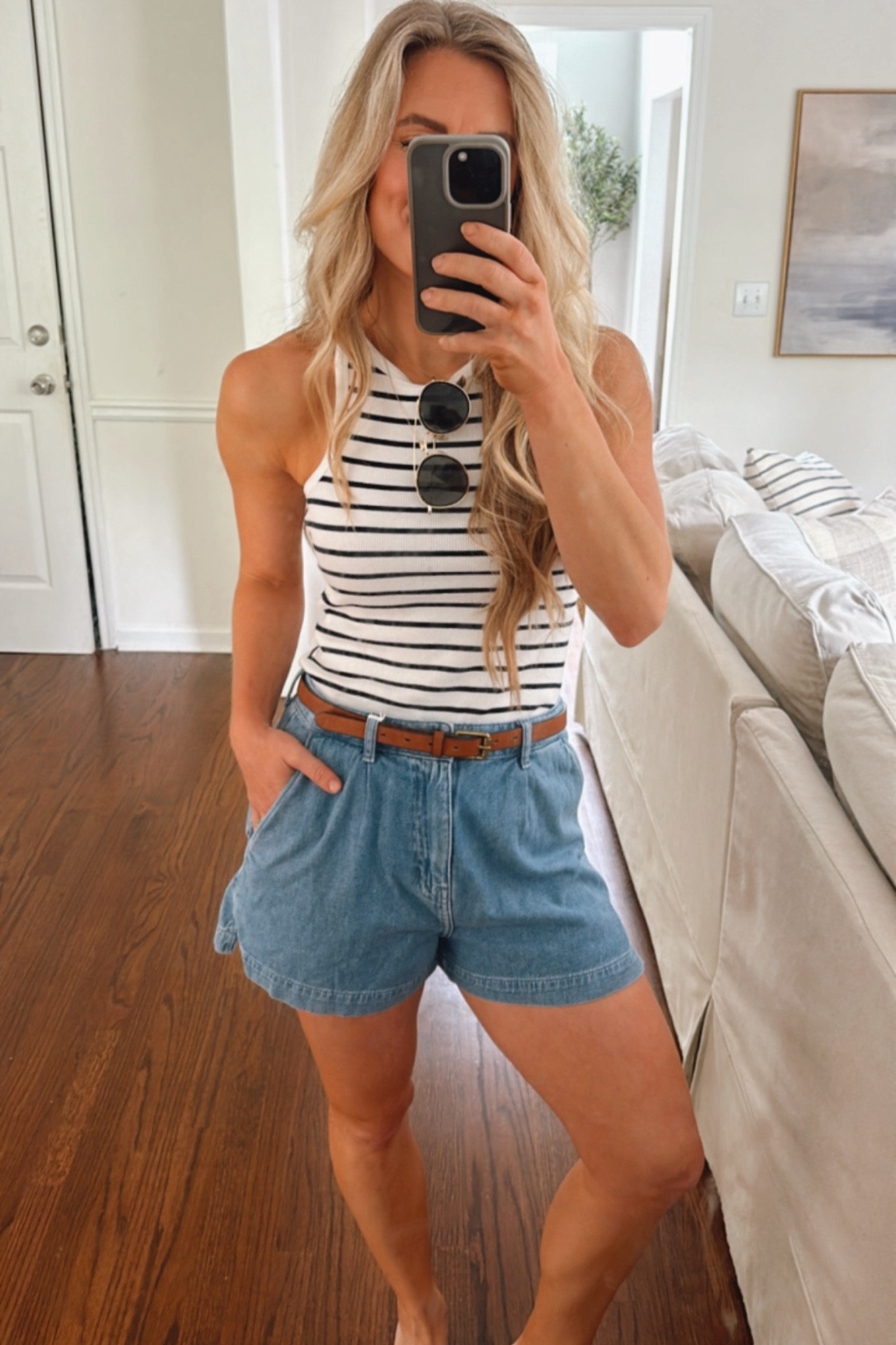 High rise denim shorts 28

#LTKSeasonal