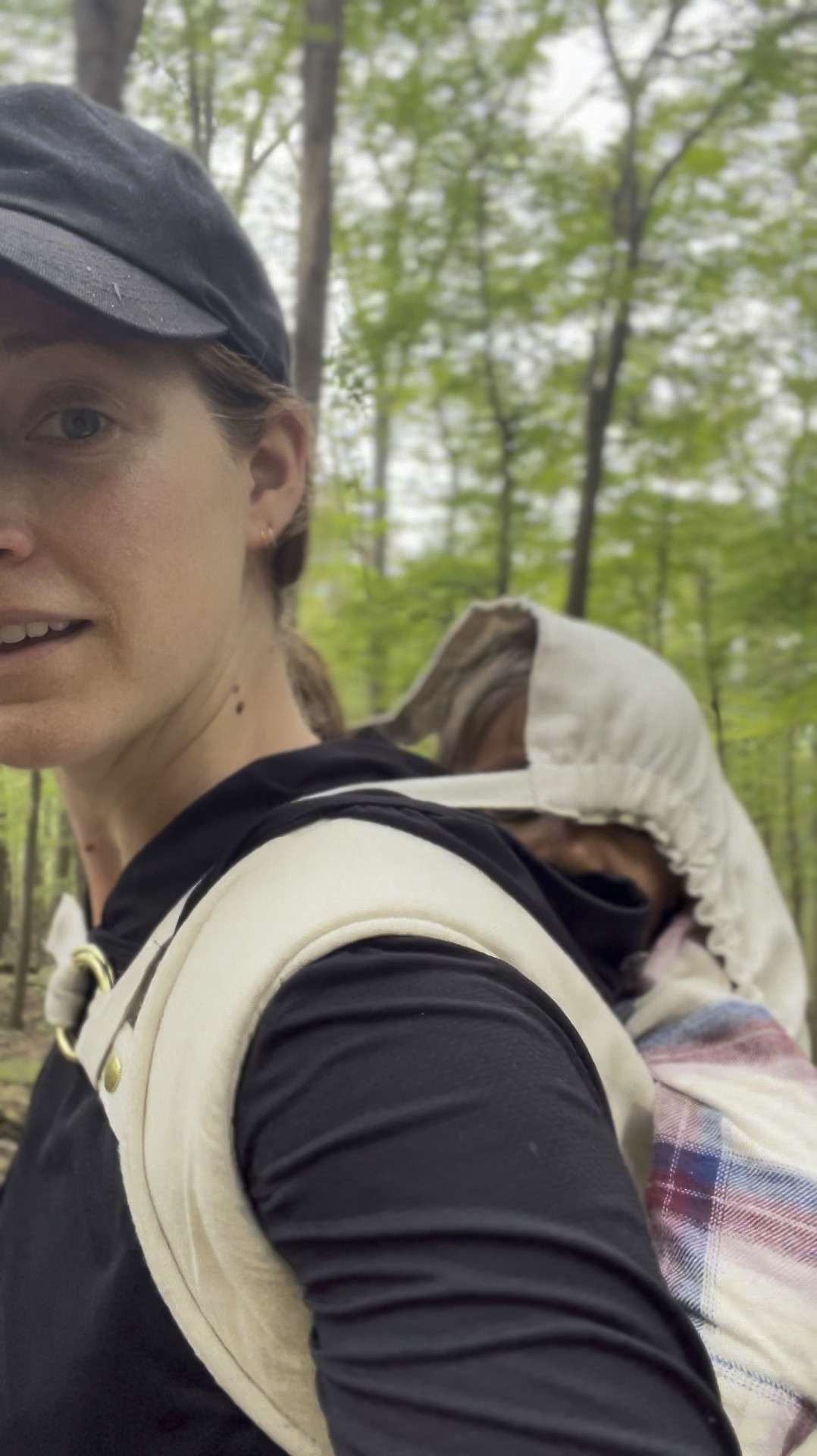 The hood is a lifesaver for hikes when baby naps! He was just waking up here 🥹

#LTKFamily #LTKActive #LTKBaby