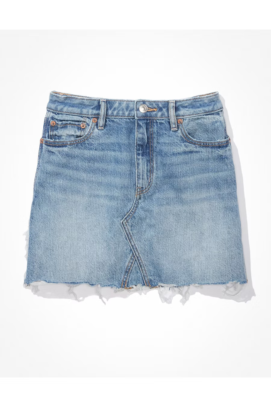 AE Denim A-Line Mini Skirt | American Eagle Outfitters (US & CA)