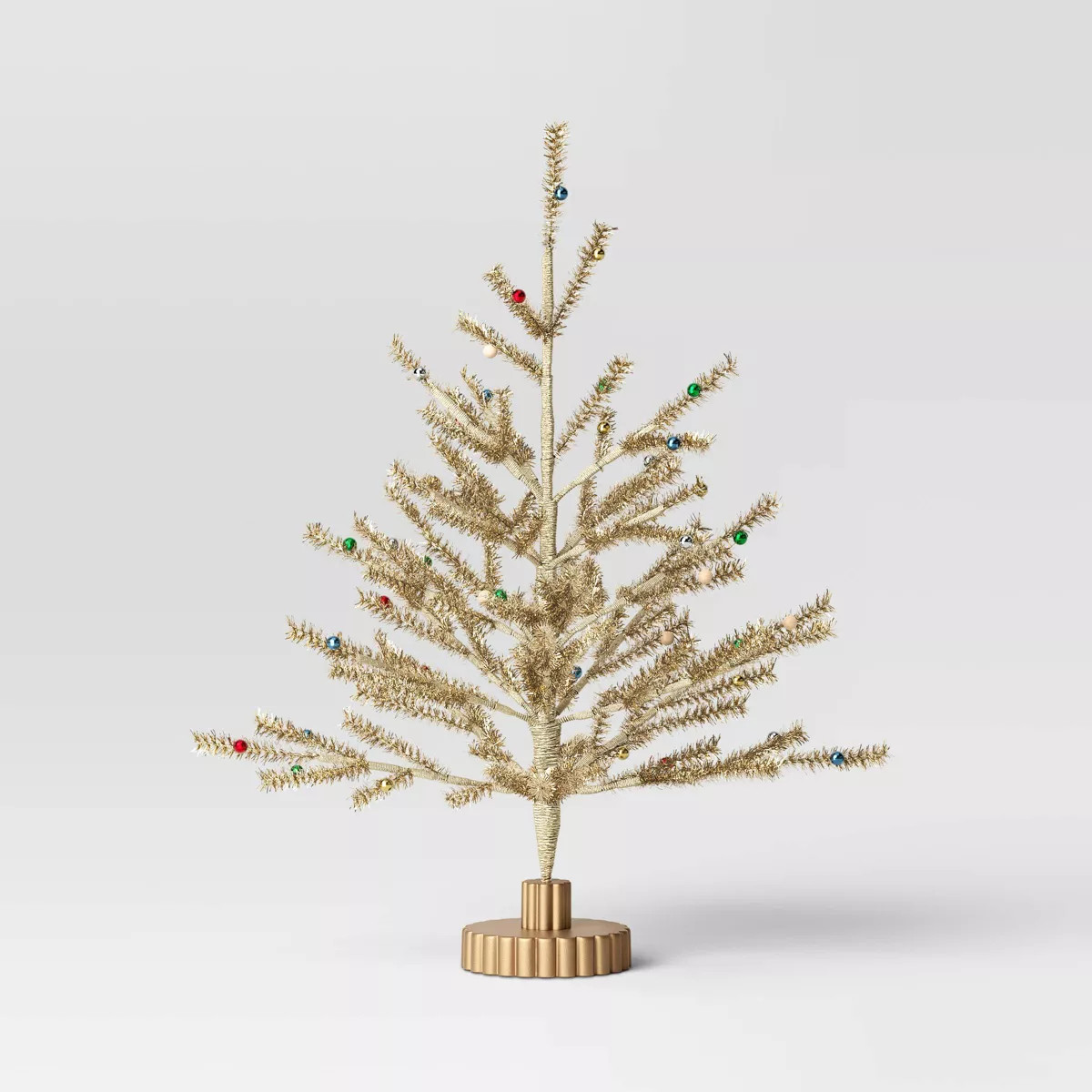 Christmas Decorated Tinsel Tree Gold - Threshold™ | Target