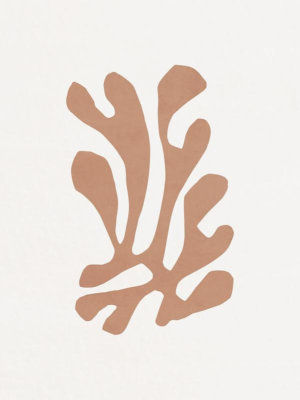 SNOW FLOWER - TERRACOTTA 02 | Artfully Walls