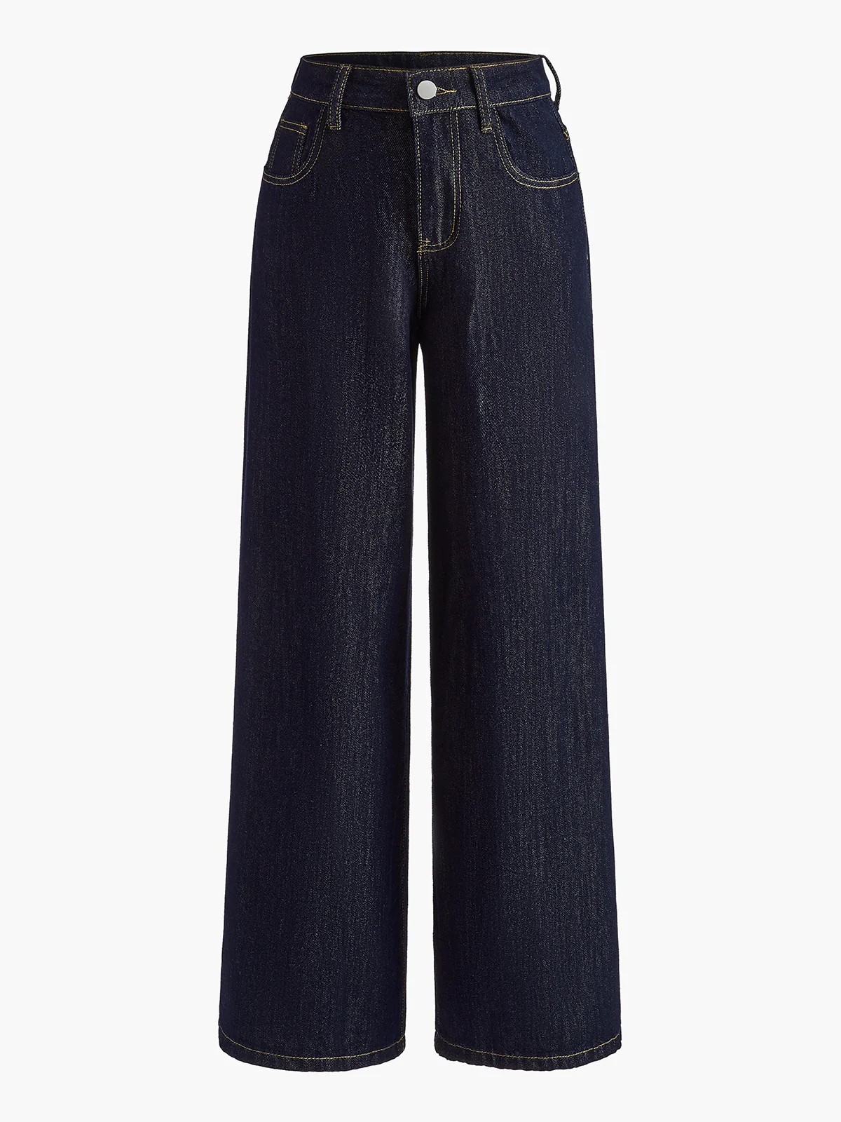 Vintage Wide-Leg Denim Pants | Commense