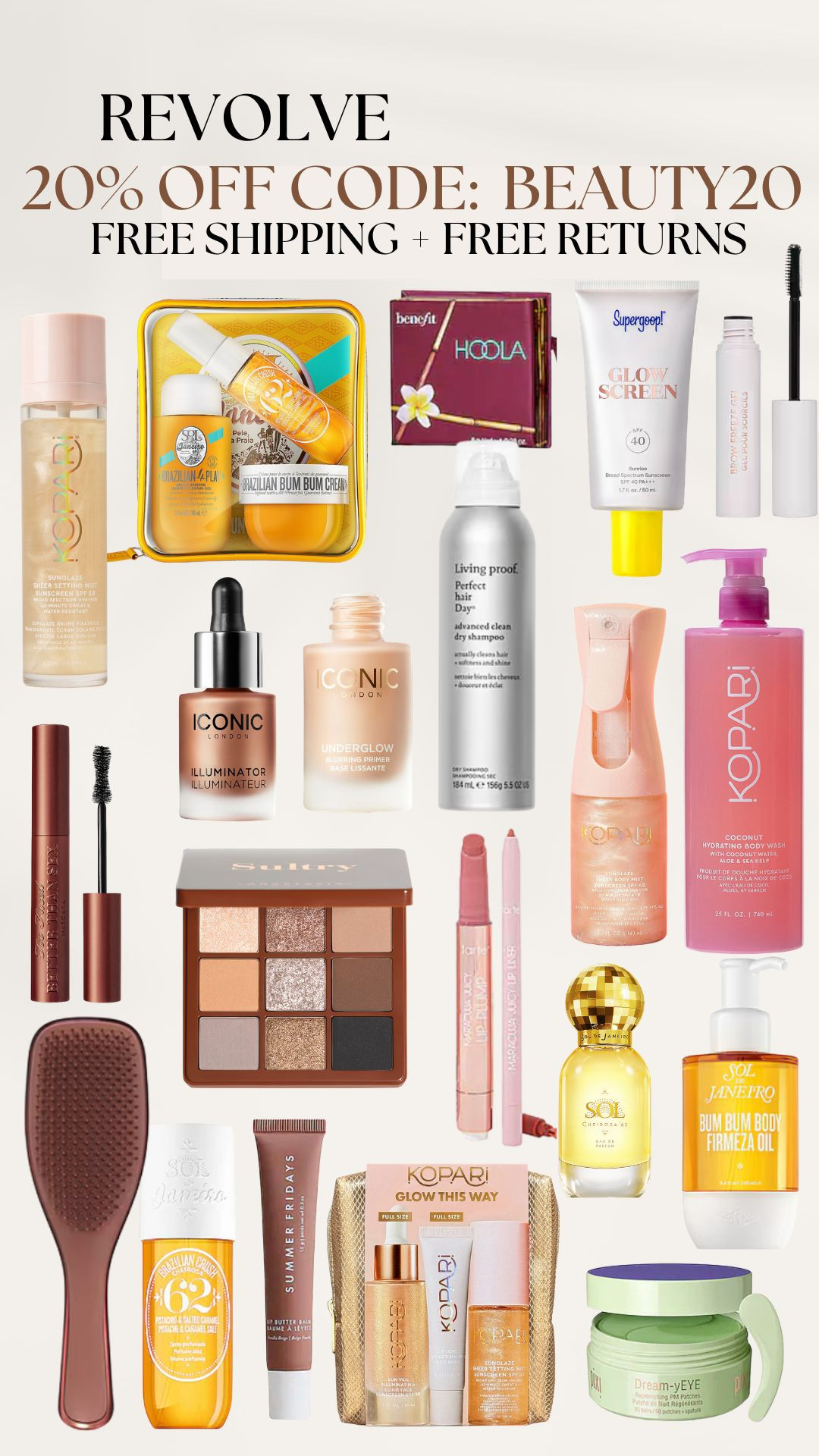 revolve 20% off code: BEAUTY20 

 #LTKSaleAlert #LTKBeauty