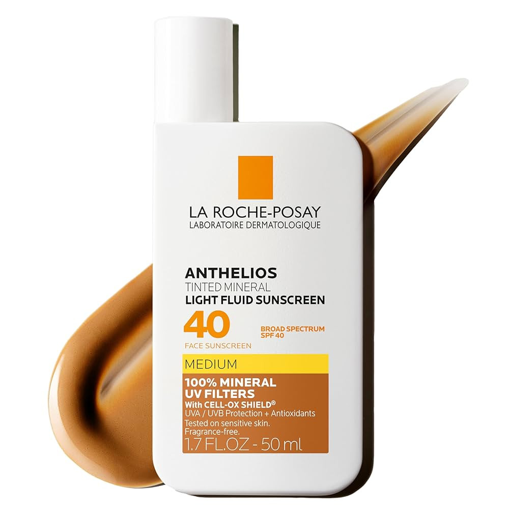 La Roche-Posay Anthelios Sunscreen SPF 50, Ultra-Light Fluid Broad Spectrum SPF 50, Face Sunscree... | Amazon (US)