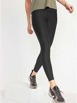High-Waisted PowerSoft 7/8-Length Side-Pocket Leggings For Women | Old Navy (US)