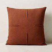 Tuck Neutral Linen Modern Throw Pillow with Down-Alternative Insert 20'' + Reviews | CB2 | CB2