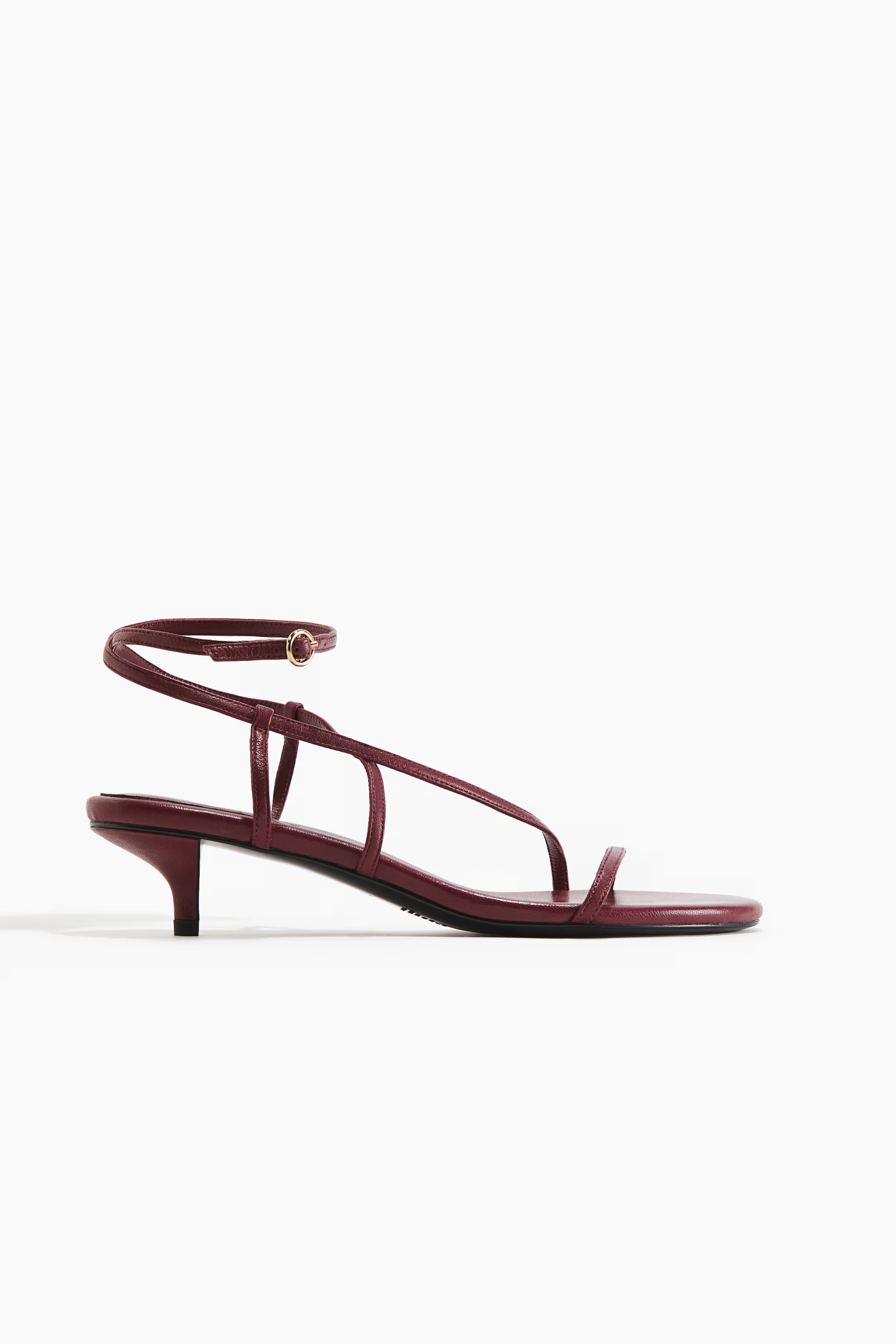 Kitten-heeled leather sandals | H&M (UK, MY, IN, SG, PH, TW, HK)
