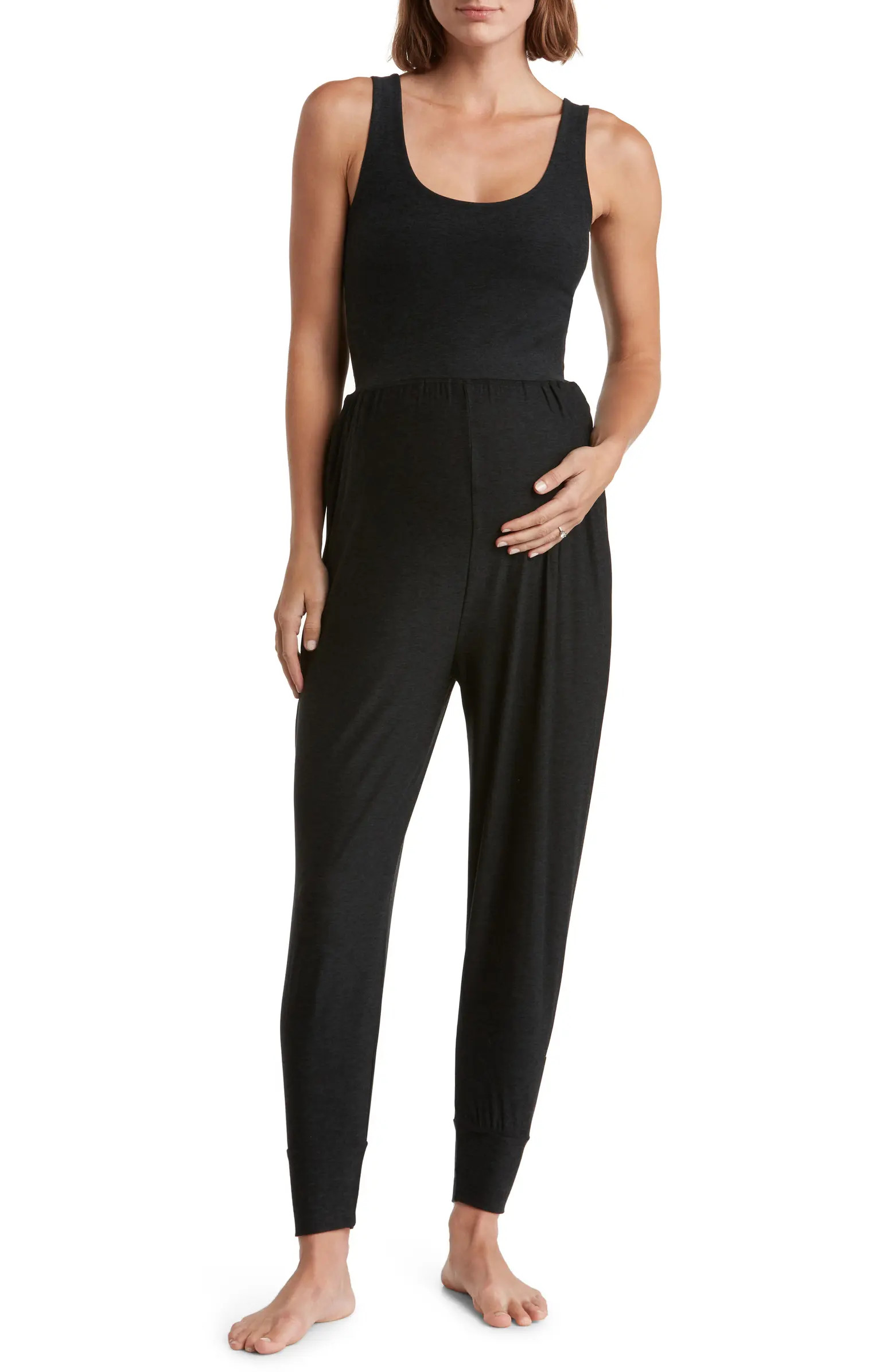 Grow in Comfort Space Dye Maternity Jumpsuit | Nordstrom