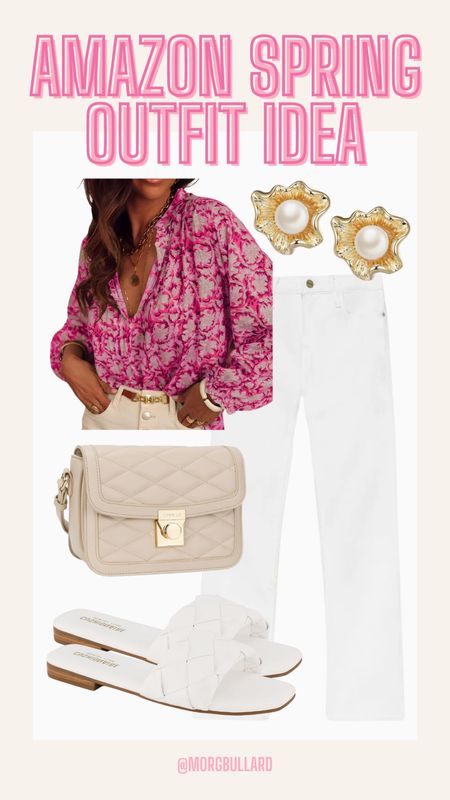 Spring Outfit | Spring Fashion | Spring Look | Spring Top | White Jeans 

#LTKstyletip #LTKfindsunder50 #LTKfindsunder100