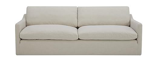 Amazon Brand – Stone & Beam Rustin Contemporary Deep-Seated Sofa Couch, 89"W, Cream | Amazon (US)