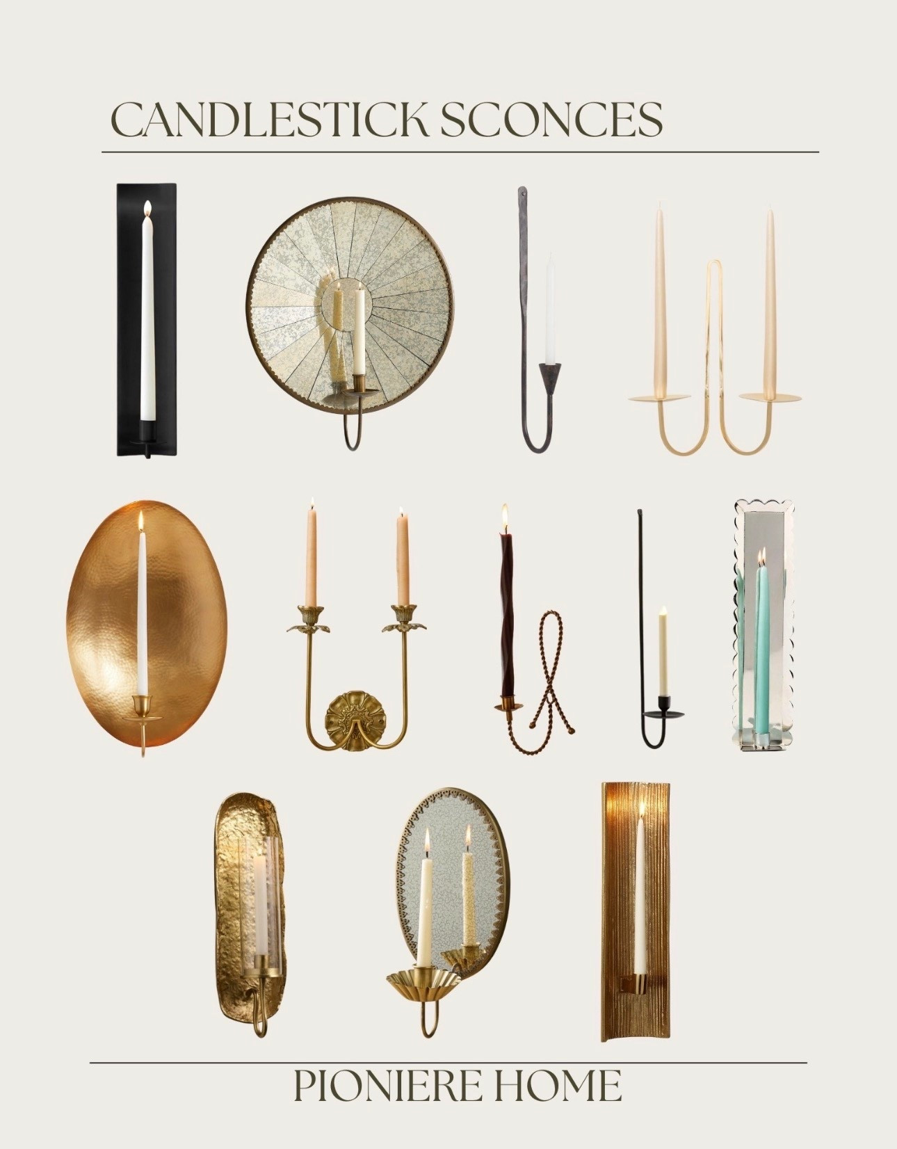 Candle stick sconces. Mirror sconce, vintage style, wall sconces, taper candle sconce, brass sconces  



#LTKHome #LTKSaleAlert #LTKSeasonal