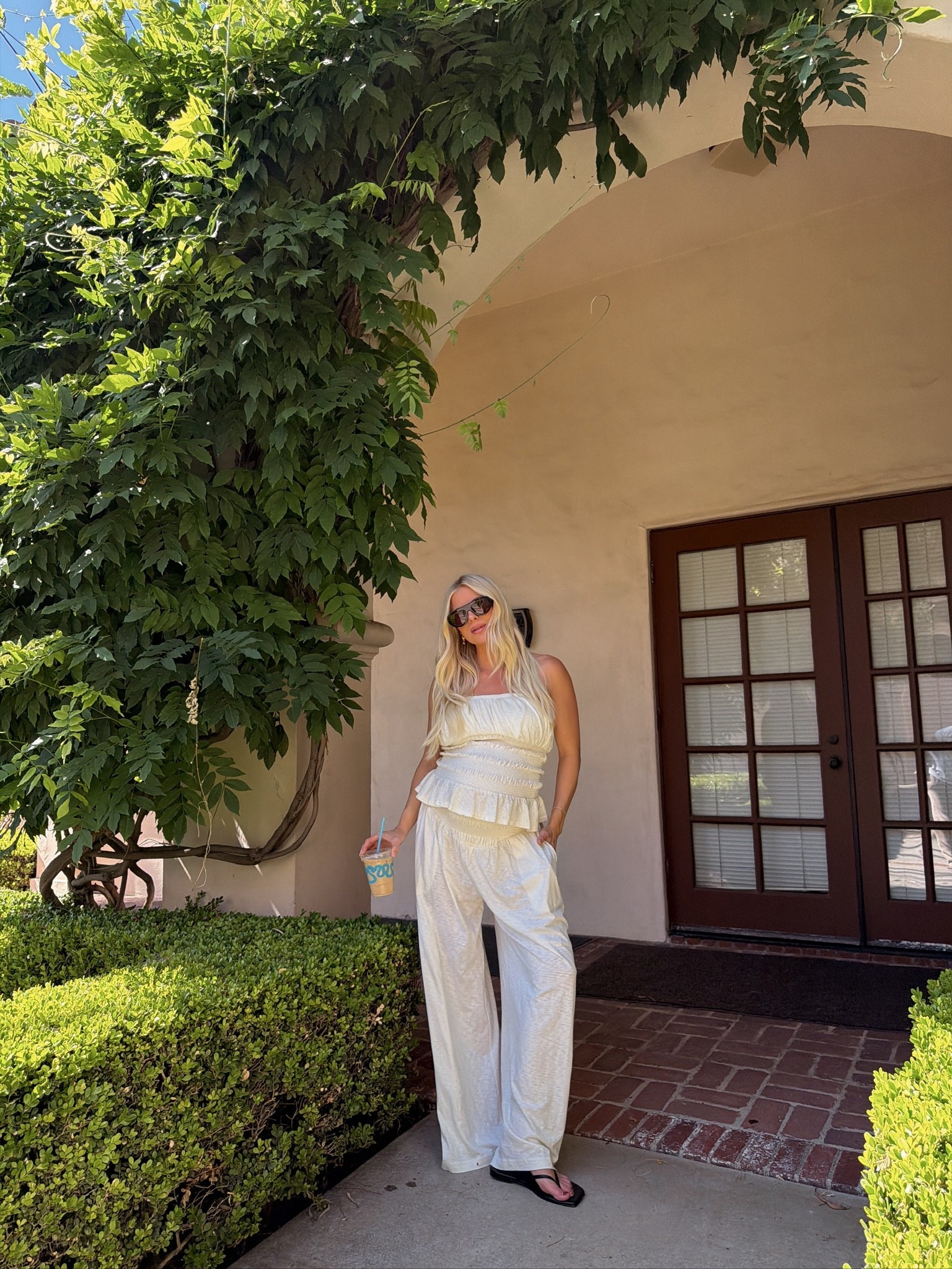 Wearing a medium in set (color sugar swizzle - sized up for pregnancy), shoes are tts! #kathleenpost

Casual chic outfit, casual lunch look, bump friendly, maternity outfit 

#LTKootd #LTKBump #LTKSeasonal