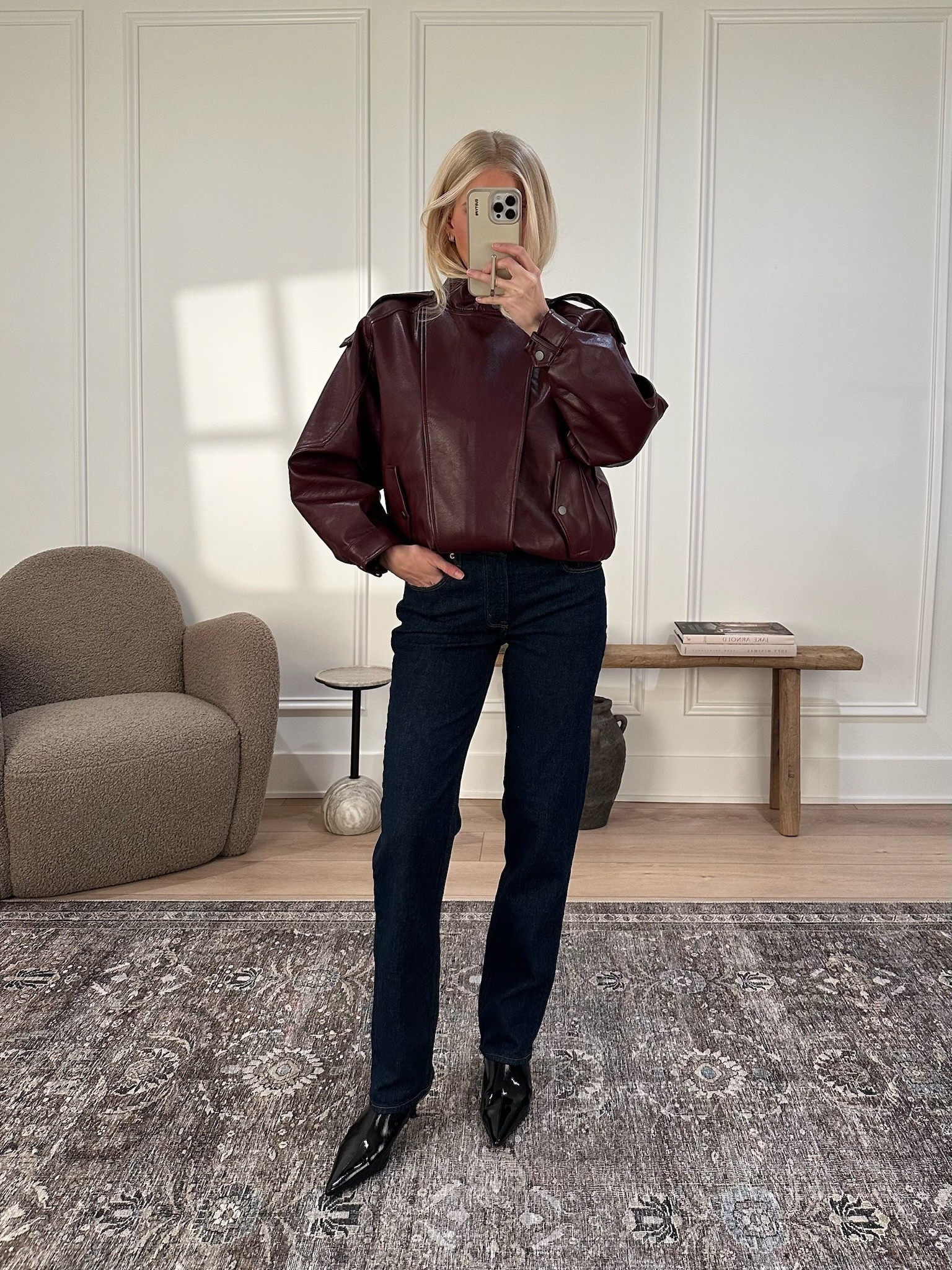 Code AFKATHLEEN for an extra 15% off! Wearing a small in jacket (red wine), 26 long in jeans (dark rinse), boots tts! #kathleenpost

Fall haul, fall fashion, Abercrombie try-on, leather jacket 

#LTKStyleTip #LTKSaleAlert #LTKSeasonal