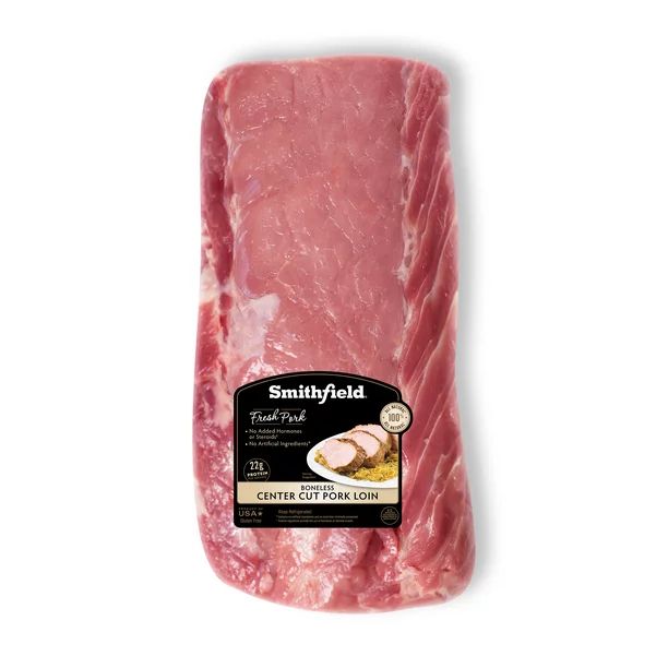 Smithfield Fresh Pork Center Cut Loin Boneless, 3 - 6 lb - Walmart.com | Walmart (US)