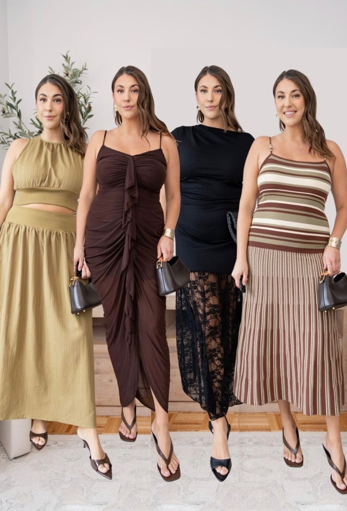 Four fall looks, four completely different vibes 🤎 From date night to dinner out, these are the kind of pieces that make getting dressed feel easy. Tap to shop your favorite look before sizes start disappearing!

midsize fall outfits, size 12/14, fall dresses, date night outfit, matching set, chocolate brown dress, lace dress, fall fashion

#LTKWedding #LTKMidsize #LTKSeasonal