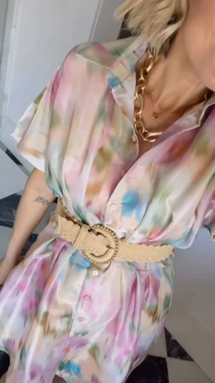 Love this colorful dress for spring! This would be so pretty for Easter, or you could style this for Master's with sneakers! Wearing S! 

 #LTKSeasonal