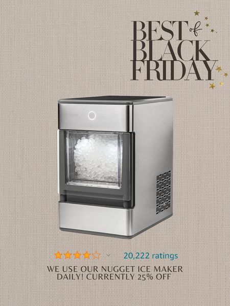 My nugget ice maker currently on sale! 25% off and under $400! We use it daily and would make a great gift this season! StylinByAylin 



#LTKsalealert #LTKGiftGuide #LTKCyberweek
