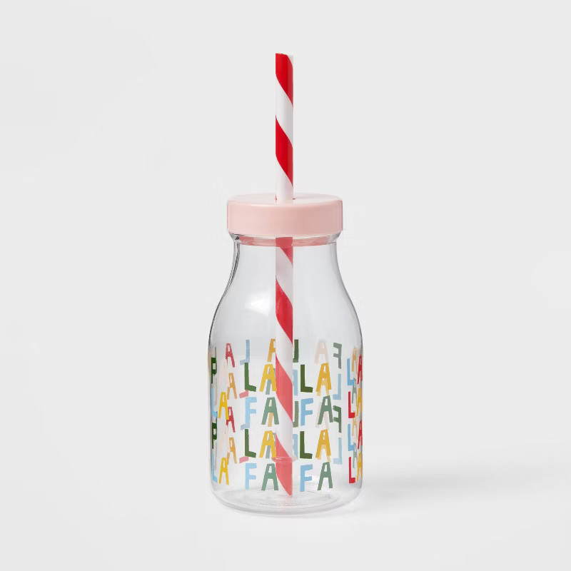 12oz Plastic Milk Jug with Straw - Wondershop™ | Target