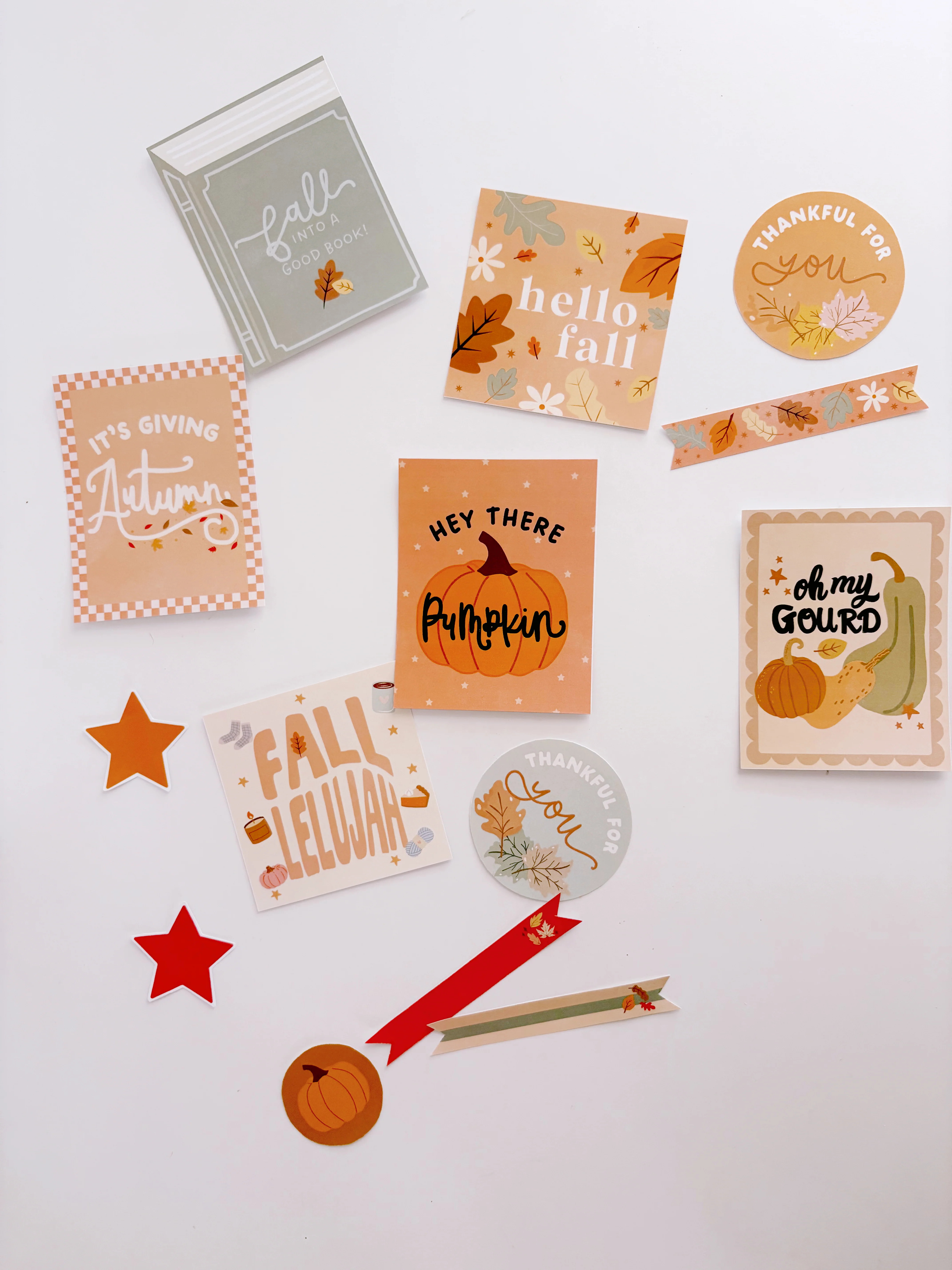 Fall-lelujah Flag + Tags | Printable Flags and Tags | The Letter Vee