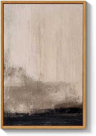 ARPEOTCY 3D Textured Large Framed Canvas Wall Art Prints, Abstract Hand-Painted Black Minimalist ... | Amazon (US)