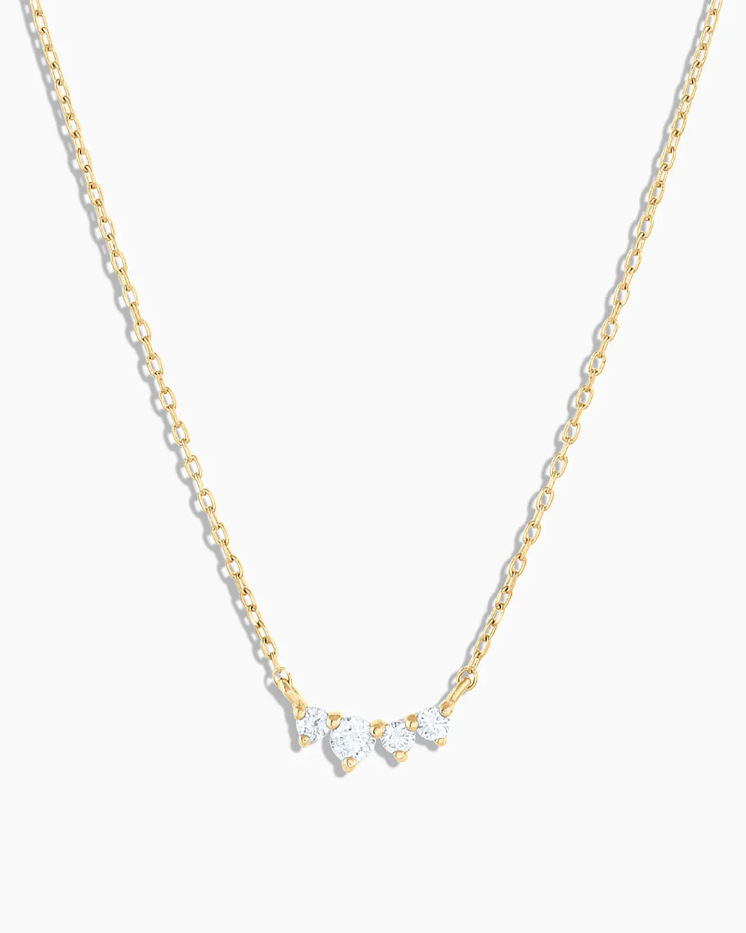 Diamond Cluster Necklace in 14k Solid Gold, Women's by gorjana | Gorjana