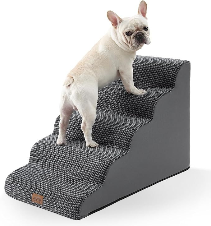 Extra Wide Dog Stairs 19.7" Width, Large Pet Step for Small Medium Dog, Puppy or Cat, Ramp for Hi... | Amazon (US)