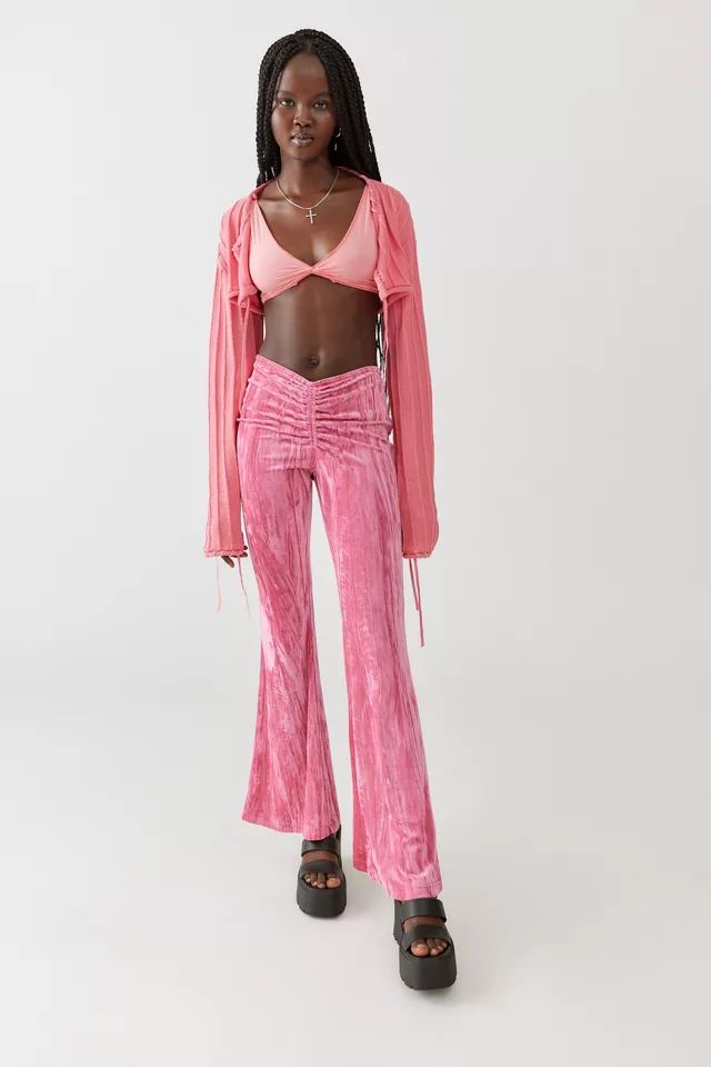 UO Apolonia Velvet Flare Pant | Urban Outfitters (US and RoW)