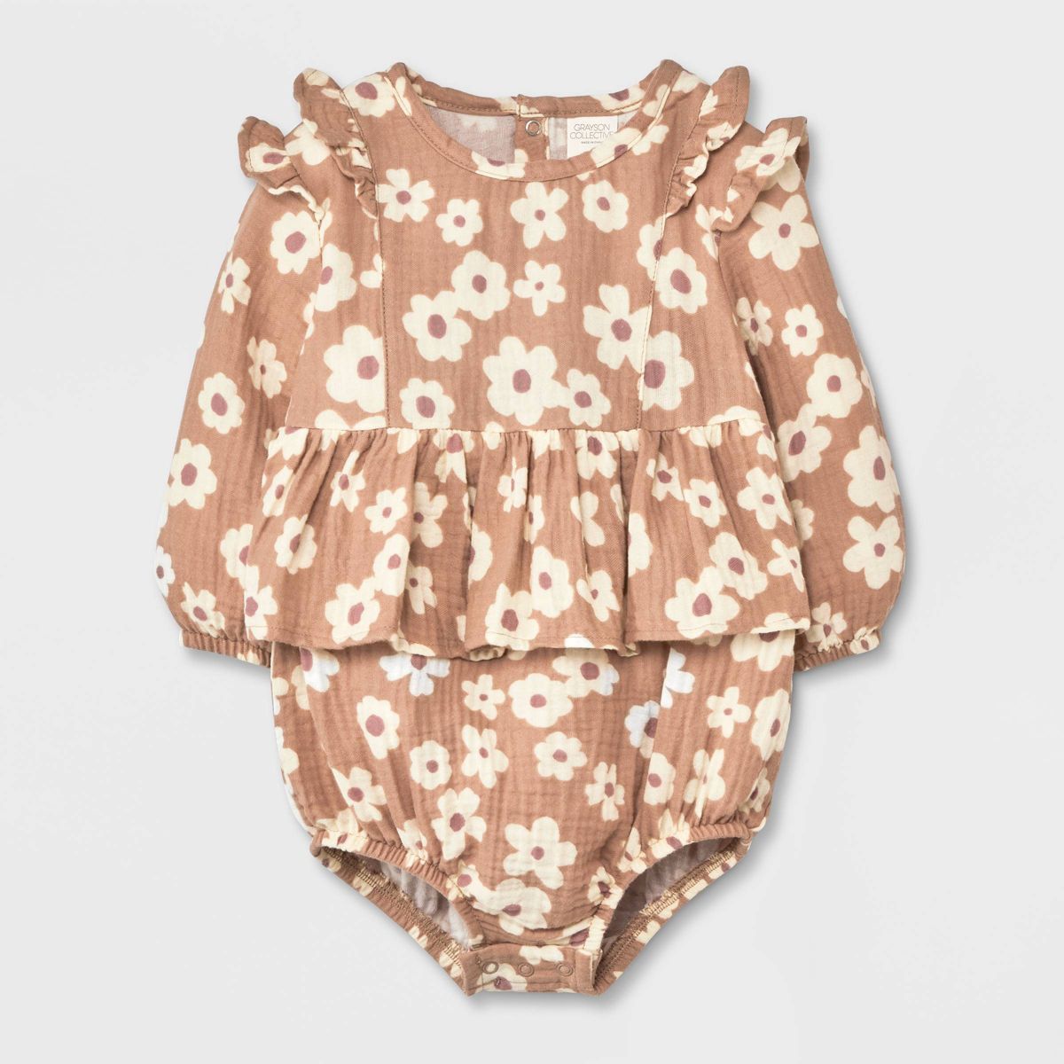 Grayson Collective Baby Girls' Floral Bubble Bodysuit | Target