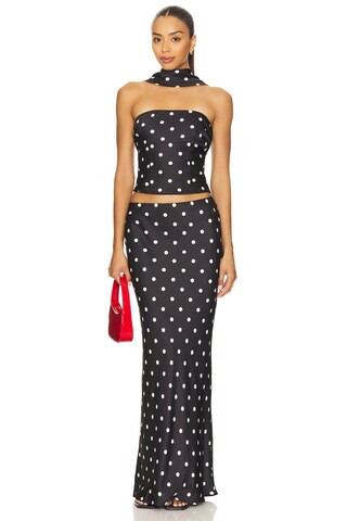 Runaway The Label Blaine Top in Black Polka from Revolve.com | Revolve Clothing (Global)