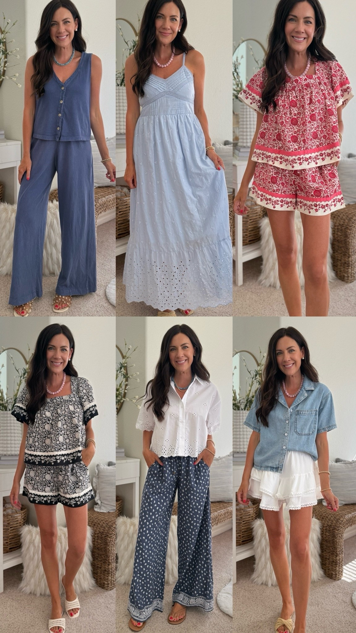 New target arrivals from @stylingwithkayla reel ✨ the cutest summer outfits! 
Small in everything except xs denim top, medium eyelet top & medium pink floral top but needed small

#LTKootd #LTKSeasonal #LTKmomlife