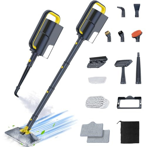 ScrubWiz Steam Mop Cleaner with Detachable Handheld Steamer, 10-in-1 Multi Accessories, Washable ... | Amazon (US)