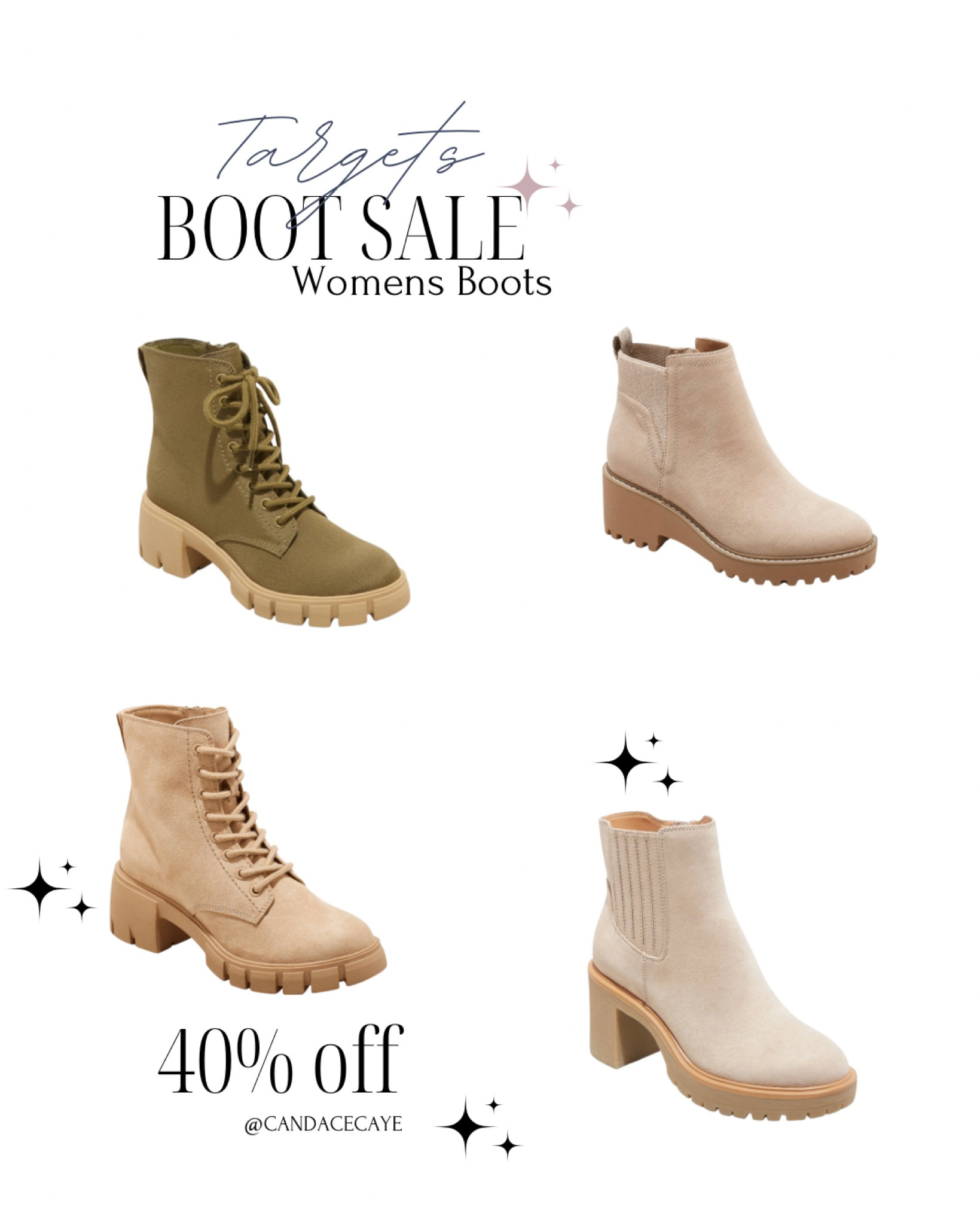 Targets best boot sale of the year! So many cute options… the green ones on the right are my favorite boots I own. Highly recommend! 

#LTKsalealert #LTKSeasonal #LTKfamily