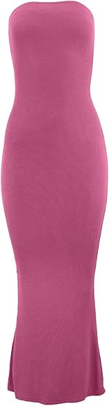 Almere Body Shaping Basic Strapless Maxi Dress | Amazon (US)