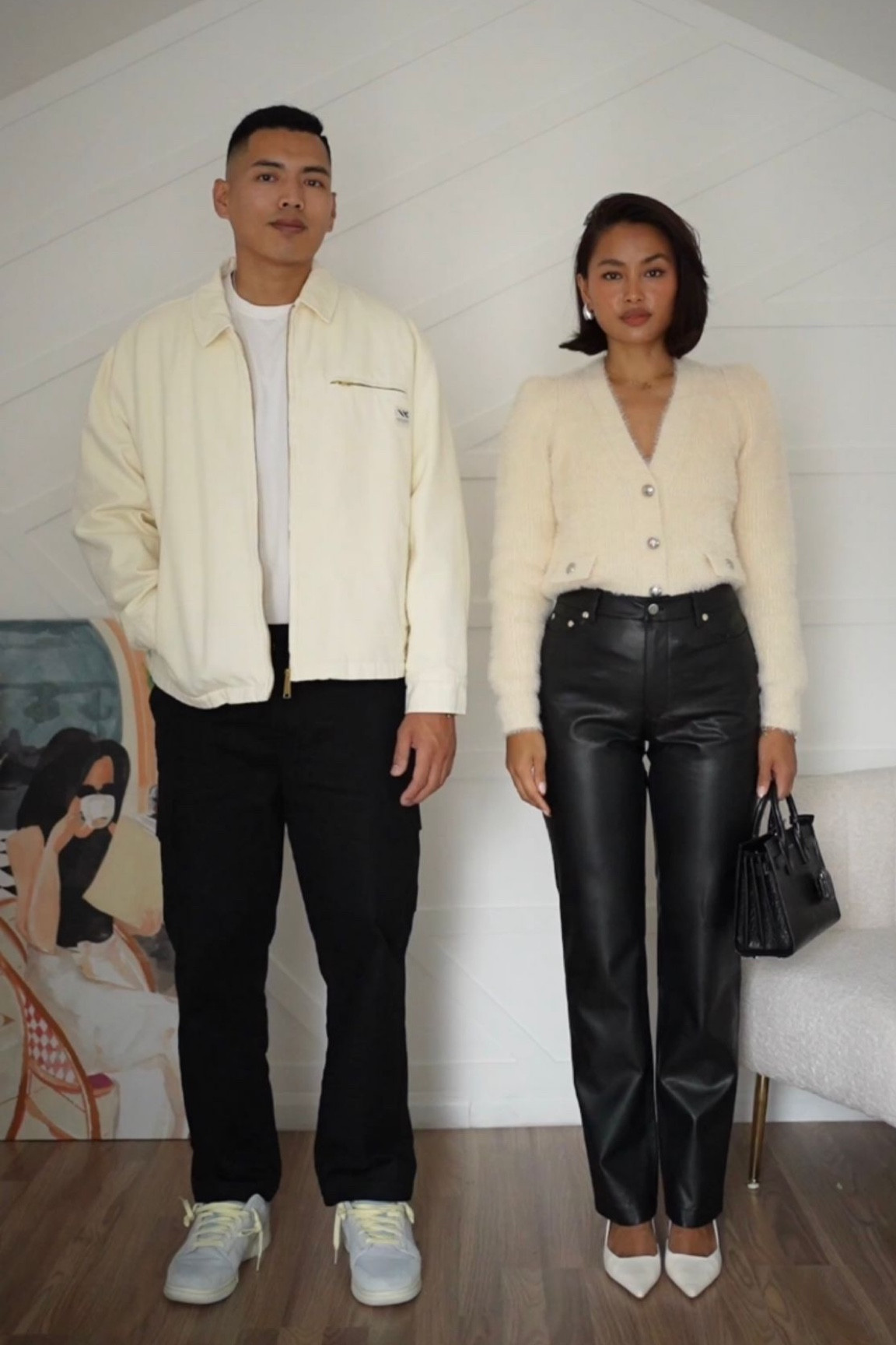 river island, Farfetch, ysl, nike, transitional style, autumn fit, couple outfits, white and black fit, nike dunk low, ysl handbag, autumn wardrobe, leather trousers, matching outfits, men’s fashion, style inspiration, outfit ideas

#LTKstyletip #LTKSeasonal #LTKeurope