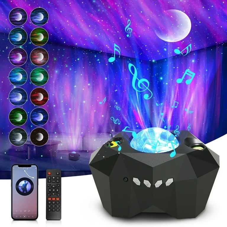 Galaxy Projector, Star Moon Projector w/ Remote Control, 55 Lighting Effects Night Light Projecto... | Walmart (US)