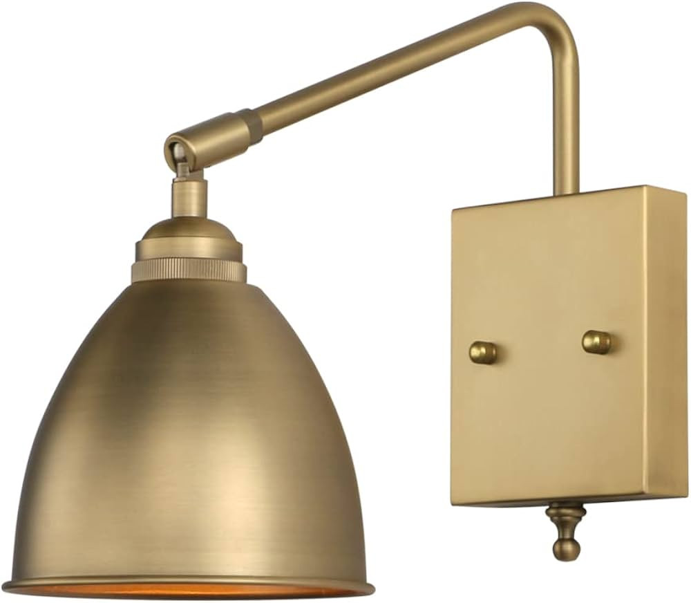 Pathson Swing Arm Bathroom Wall Sconce Vintage Wall Light Fixture Adjustable Wall Sconce Lighting... | Amazon (US)