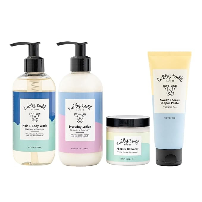 Tubby Todd Baby Bath & Skincare Kit - The Baby Bundle - Baby Shampoo and Body Wash, Everyday Loti... | Amazon (US)