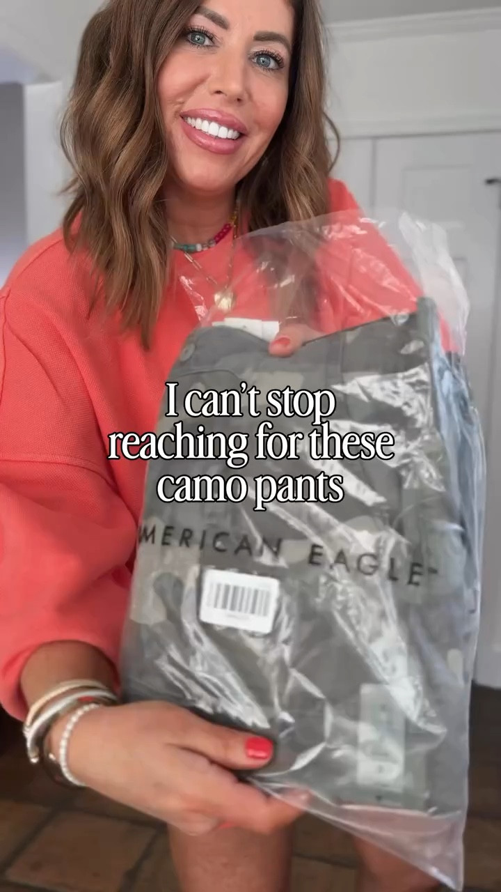 @Aerie pants are 10/10 🙌🏻

The best camo pants I have worn in years! Lightweight and super comfy. I have worn these several times since I got them and have gotten so many compliments.

They’re available in three length options and true two size. I am wearing an eight long. You can wear them two different ways as a jogger or wide leg or somewhere in between by cinching the leg at the bottom.

Both muscle tanks are from the keep it 100 Terri line. I’m wearing a medium they’re so cozy.

Navy off the shoulder T-shirt is a size medium 100% cotton

Cropped denim shirt is from Amazon. It’s very similar to the one that sold out from aerie. I sized up to a large it is 100% cotton. 

 
Over 40 style, casual style, spring outfits 2026

#LTKSaleAlert #LTKOver40 #LTKxAerie