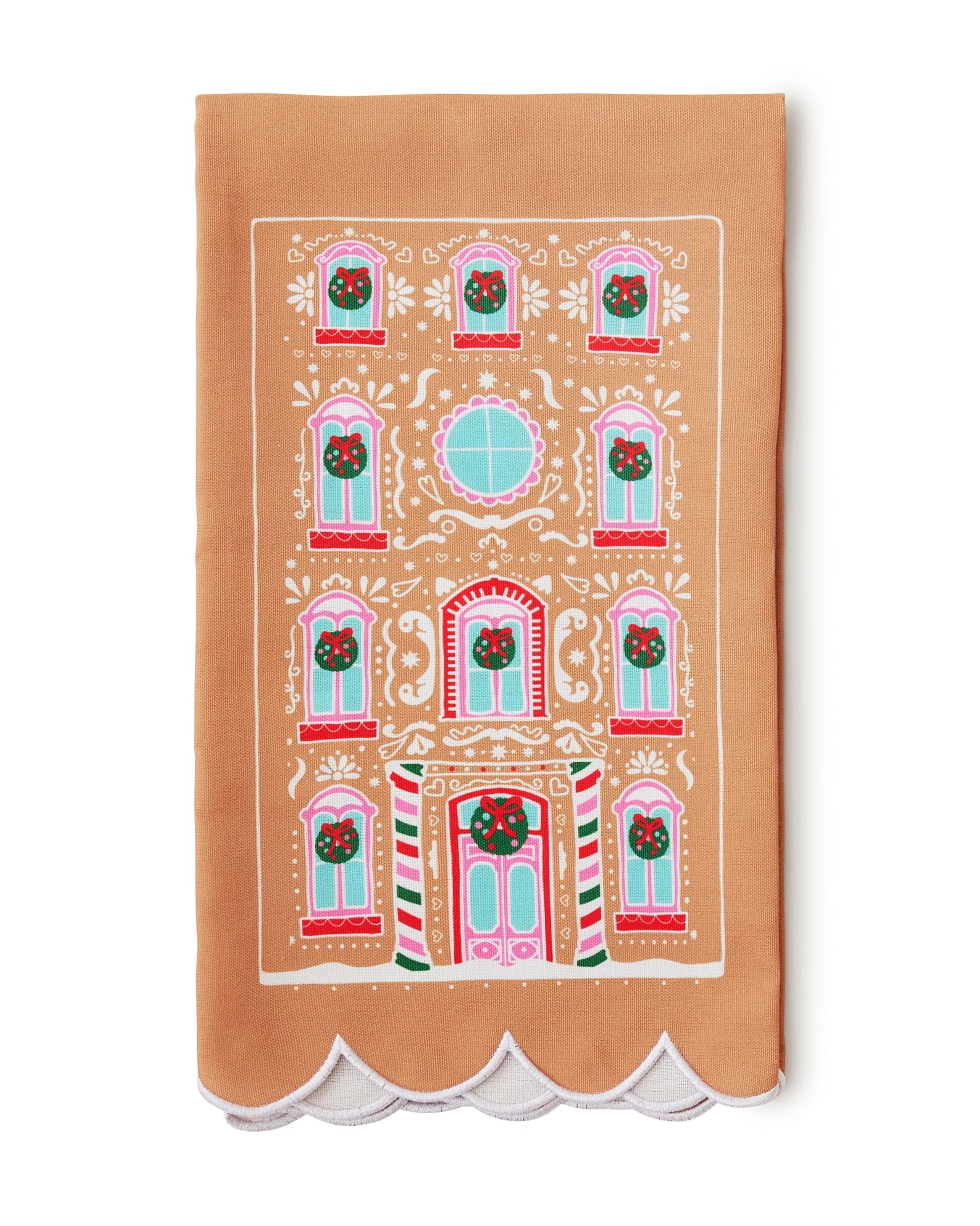 Gingerbread House Party Holiday Tea Towel | Packed Party